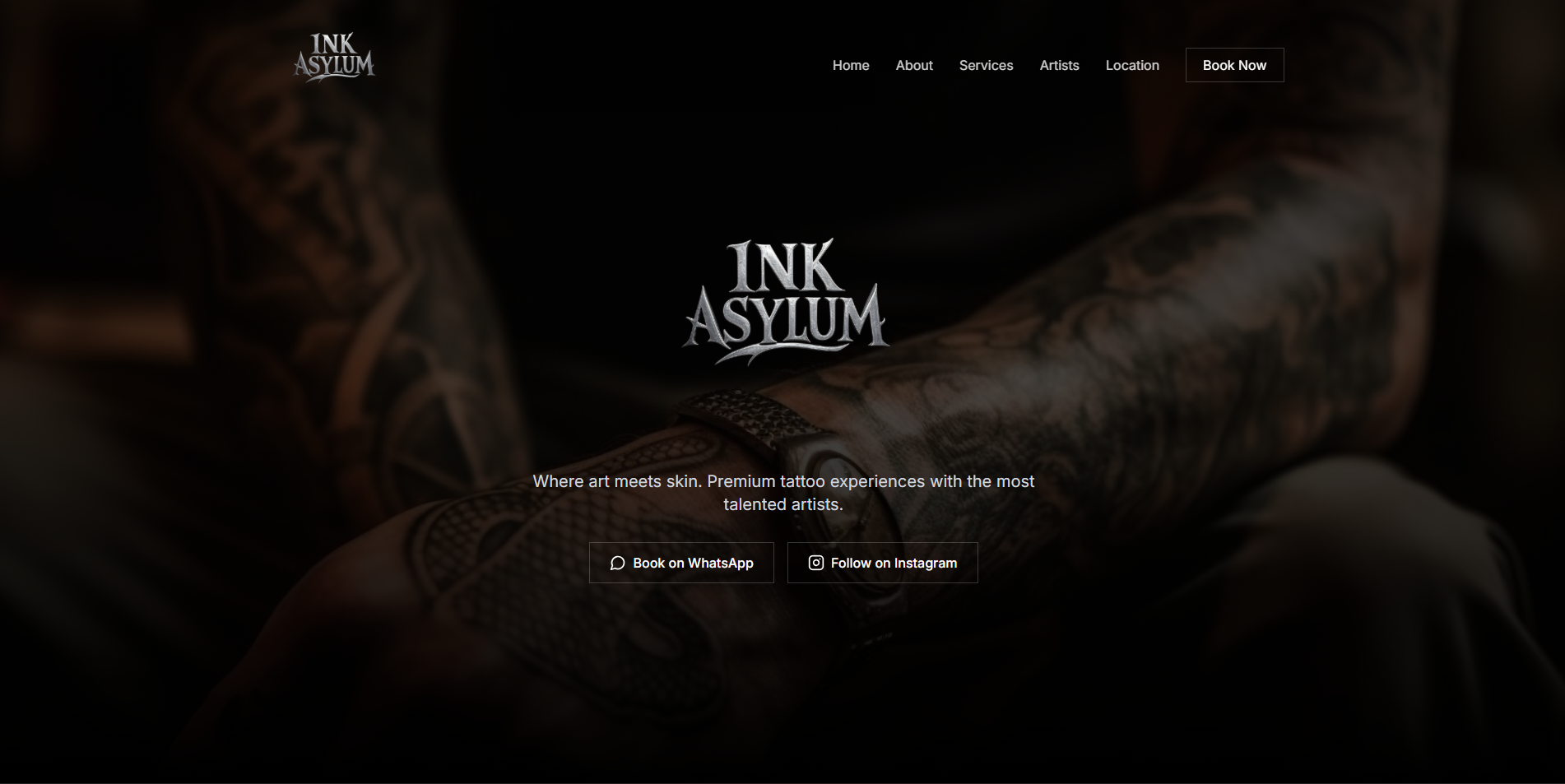 Tattoo Studio Portfolio